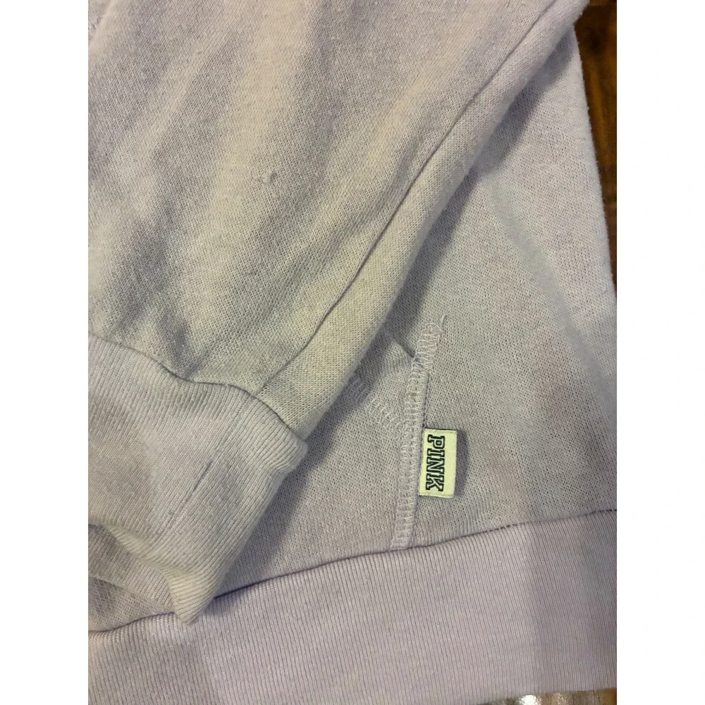 Victorias Secret PINK Full‎ Zip Hoodie Lavender Purple Dog Logo Y2K Small